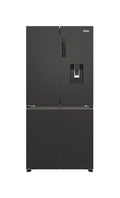 Haier HCR3818EWPT Multidoor Cube 83 Serie 3 Frigorifero con congelatore 4 porte cm. 83, capacità 463 litri, No Frost, Air Surround, dispenser acqua, nero