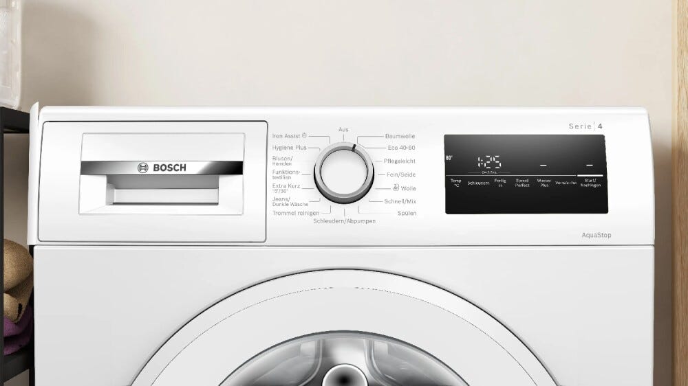 Bosch WAN2829E serie 4 Lavatrice a carica frontale, 8 kg, 1400 giri, classe A, Iron Assist, bianco