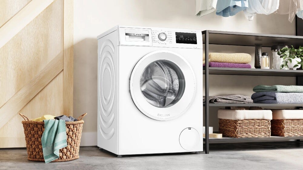 Bosch WAN2829E serie 4 Lavatrice a carica frontale, 8 kg, 1400 giri, classe A, Iron Assist, bianco