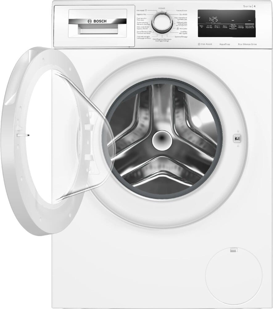 Bosch WAN2829E serie 4 Lavatrice a carica frontale, 8 kg, 1400 giri, classe A, Iron Assist, bianco