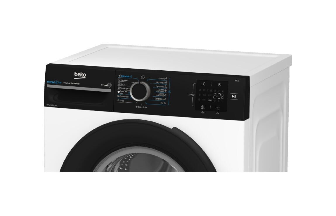 Beko BM3WFSU37213WPBB Lavatrice 7kg, classe A, 1151 giri/min, Inverter.