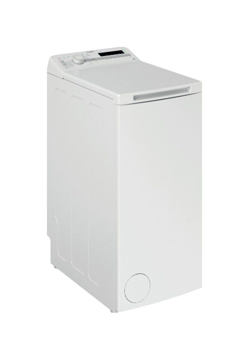 Whirlpool TDLR 6040S EU/N Lavatrice a libera installazione, carica dall'alto, 6 kg, 6th Sense, Colours 15°, Programma Rapido 30', Bianco