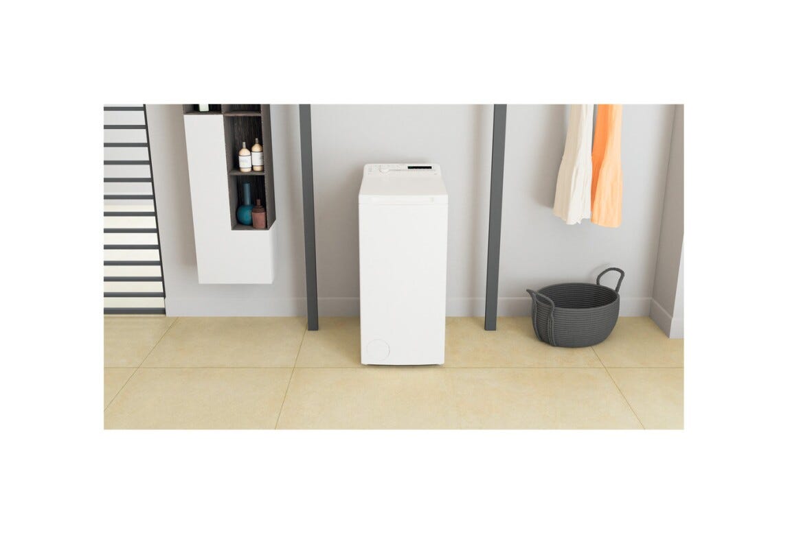 Whirlpool TDLR 6040S EU/N Lavatrice a libera installazione, carica dall'alto, 6 kg, 6th Sense, Colours 15°, Programma Rapido 30', Bianco