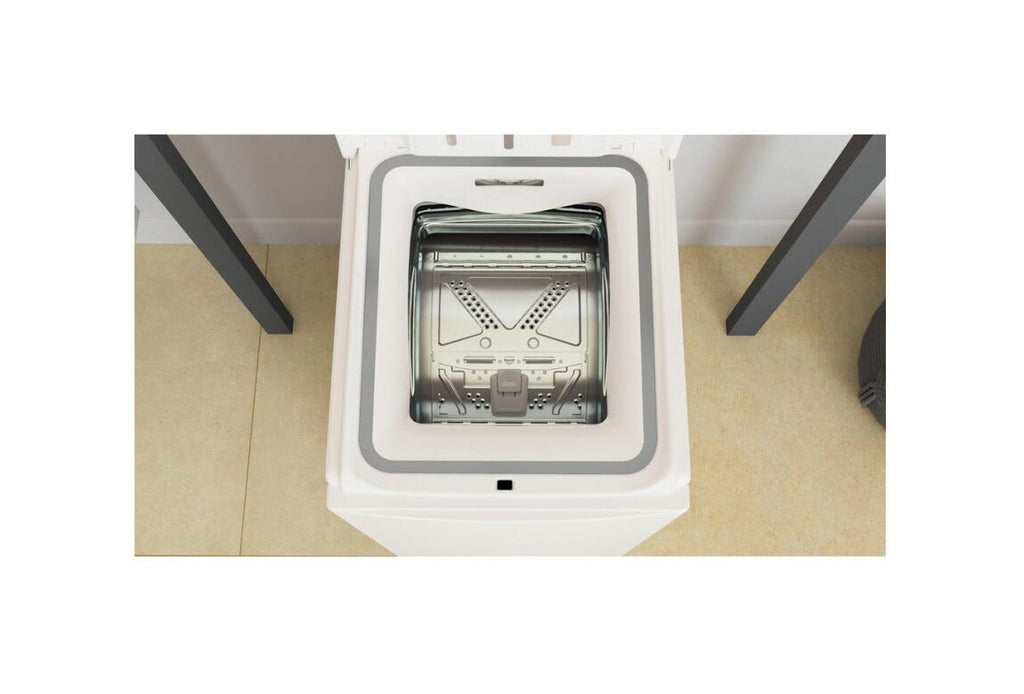 Whirlpool TDLR 6040S EU/N Lavatrice a libera installazione, carica dall'alto, 6 kg, 6th Sense, Colours 15°, Programma Rapido 30', Bianco