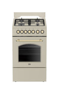 Beko FSE52135DCRSN b100 Cucina da accosto cm. 50, forno termoventilato 60 litri, 4 bruciatori gas, SteamShine®, crema