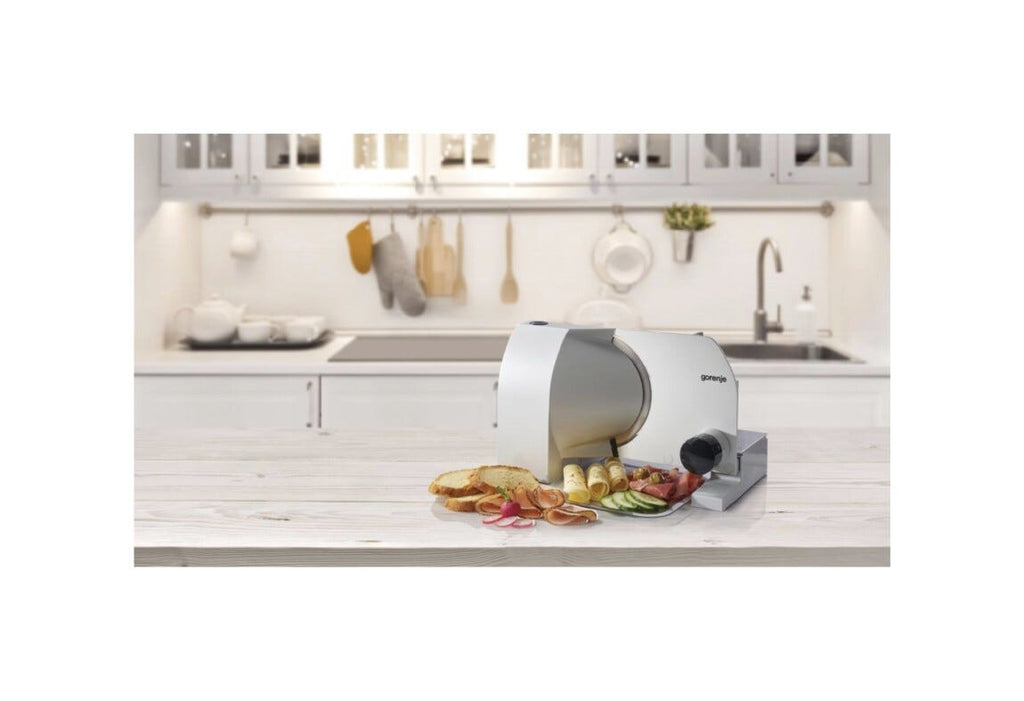 Gorenje R708A Affettatrice, 100 W, taglio regolabile 0–15 mm, grigio
