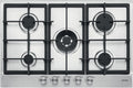 Jollynox 1PVP75 Vega Plus Piano cottura a gas cm. 75, 5 bruciatori, griglie in ghisa, Wok, inox
