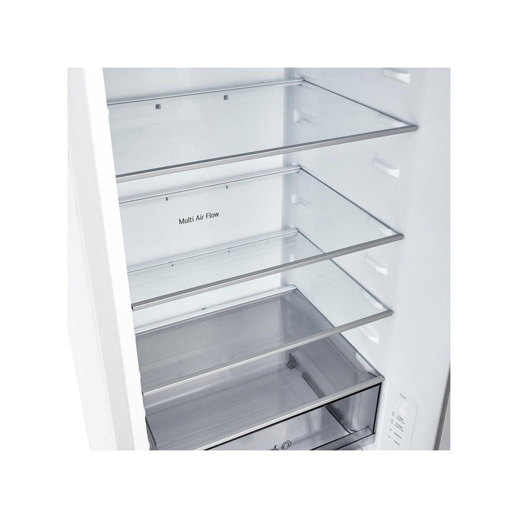 LG GBBSJ20DSW Frigorifero con congelatore a libera installazione 375 L, DoorCooling+, Linear Cooling, Inverter, bianco