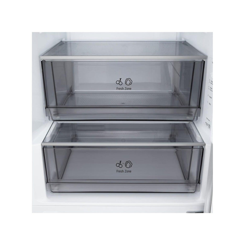 LG GBBSJ20DSW Frigorifero con congelatore a libera installazione 375 L, DoorCooling+, Linear Cooling, Inverter, bianco