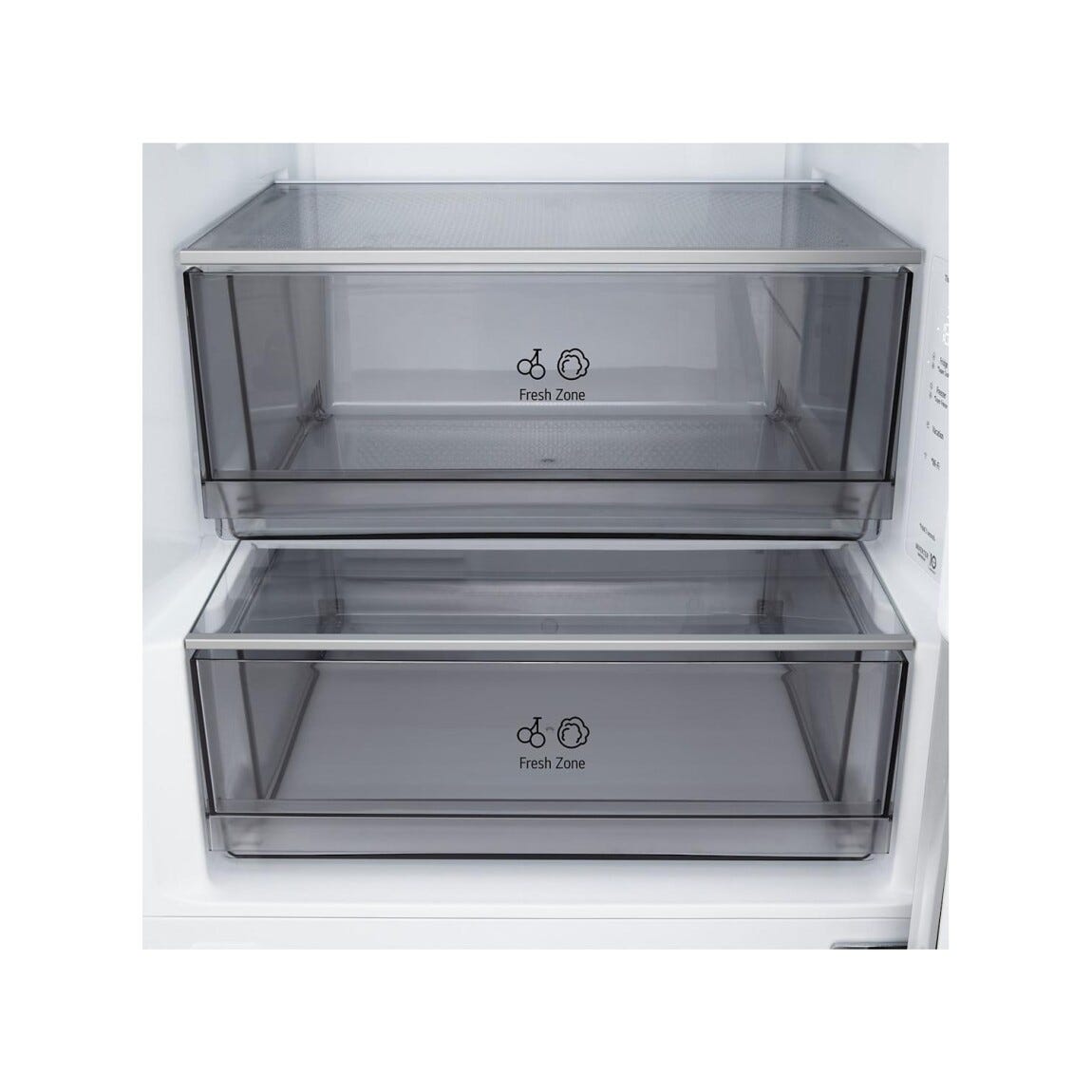 LG GBBSJ20DSW Frigorifero con congelatore a libera installazione 375 L, DoorCooling+, Linear Cooling, Inverter, bianco