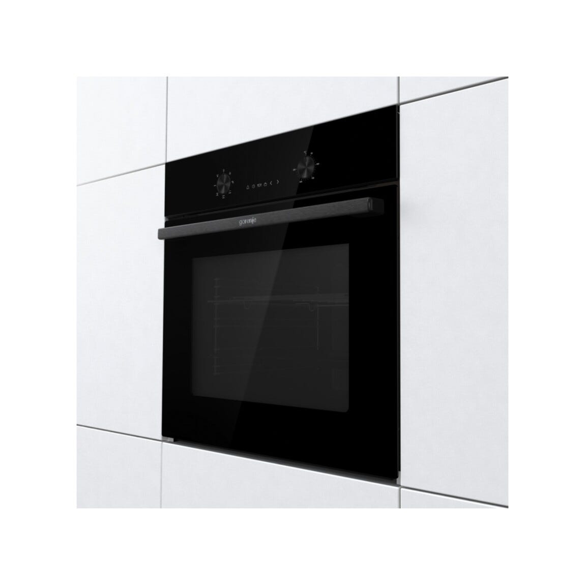 Gorenje BO6635E01BG G400 Forno elettrico multifunzione da incasso cm. 60, ventilato, capacità 77 litri, nero