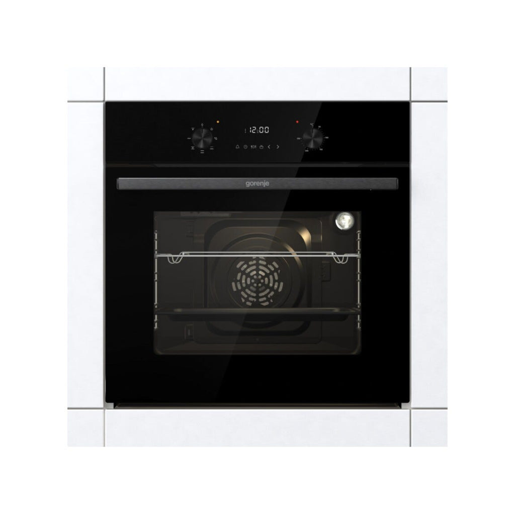 Gorenje BO6635E01BG G400 Forno elettrico multifunzione da incasso cm. 60, ventilato, capacità 77 litri, nero