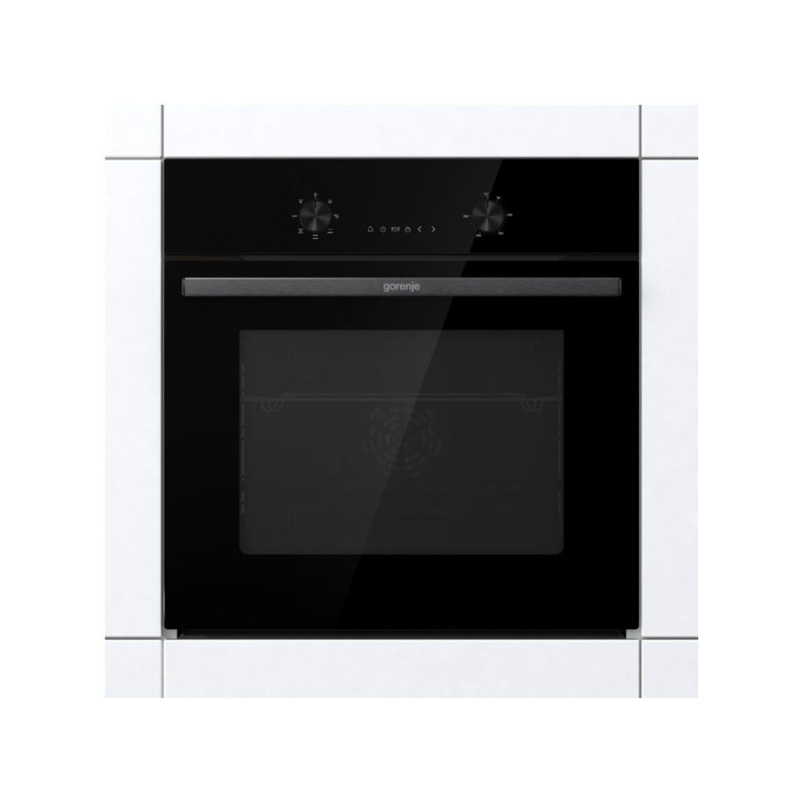 Gorenje BO6635E01BG G400 Forno elettrico multifunzione da incasso cm. 60, ventilato, capacità 77 litri, nero