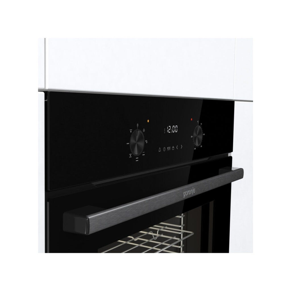 Gorenje BO6635E01BG G400 Forno elettrico multifunzione da incasso cm. 60, ventilato, capacità 77 litri, nero