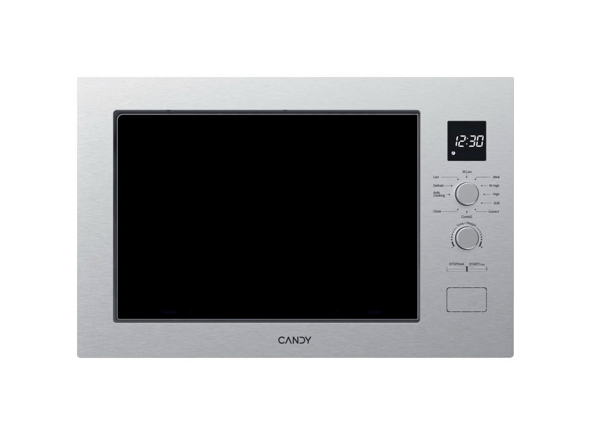 Candy CA38FL7NWXW Forno a microonde da incasso 25 L, 850 W, grill 1200 W, acciaio inox