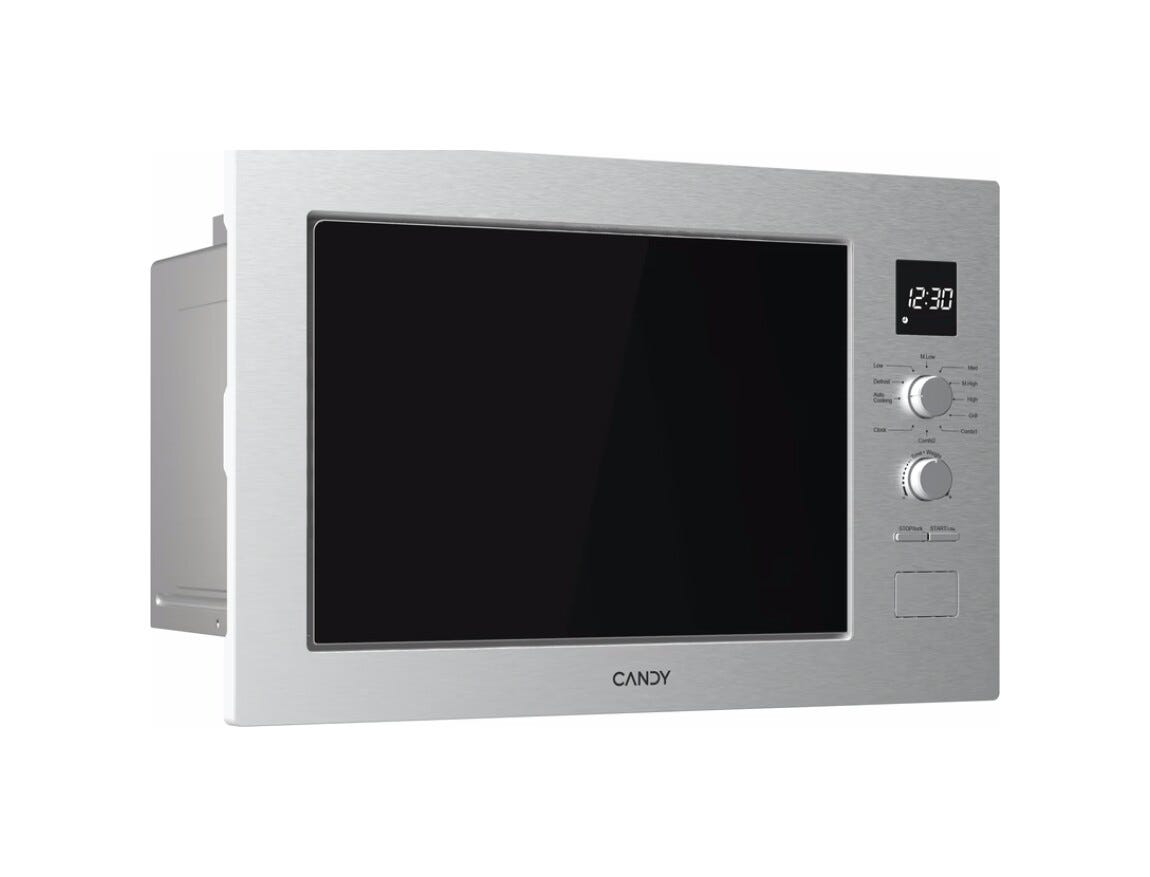 Candy CA38FL7NWXW Forno a microonde da incasso 25 L, 850 W, grill 1200 W, acciaio inox