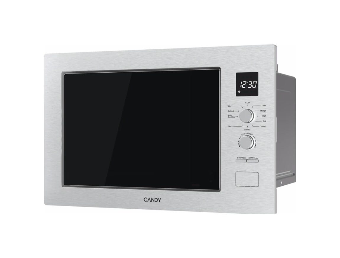 Candy CA38FL7NWXW Forno a microonde da incasso 25 L, 850 W, grill 1200 W, acciaio inox