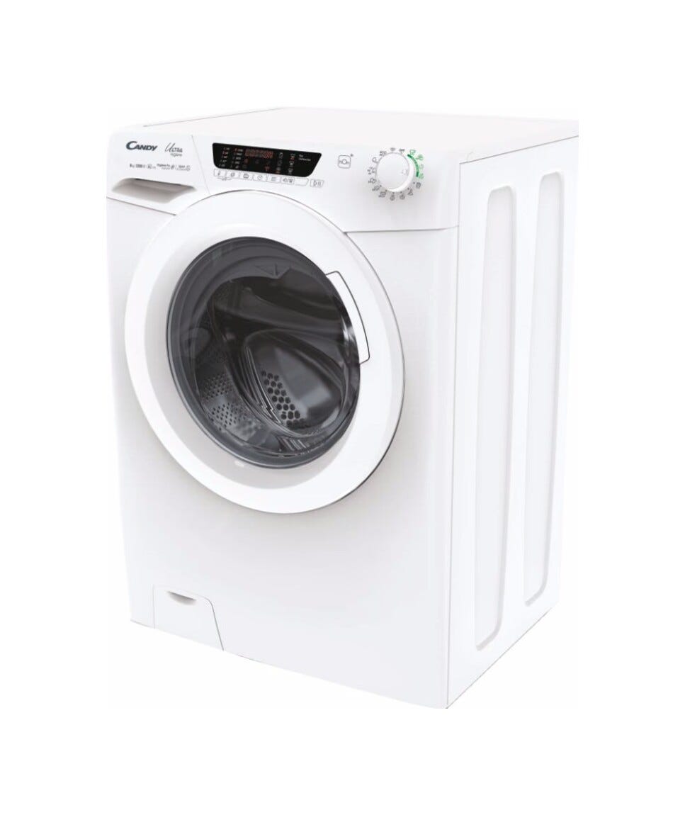 Candy HE 1284TWM6/1-S Lavatrice Candy 8 kg, 1200 rpm, Inverter BPM, Wi‑Fi + Bluetooth, classe E, bianco