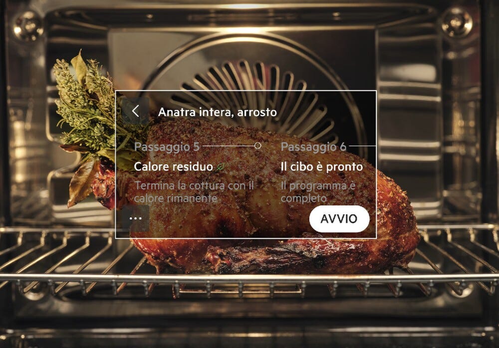 AEG NBP8S731AB serie 8000 Forno a vapore multifunzione cm. 60, 70 litri, Connettività Wi-Fi, AI TasteAssist, termosonda, classe A++, nero