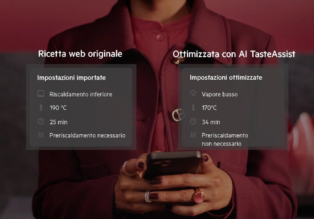 AEG NBP8S731AB serie 8000 Forno a vapore multifunzione cm. 60, 70 litri, Connettività Wi-Fi, AI TasteAssist, termosonda, classe A++, nero