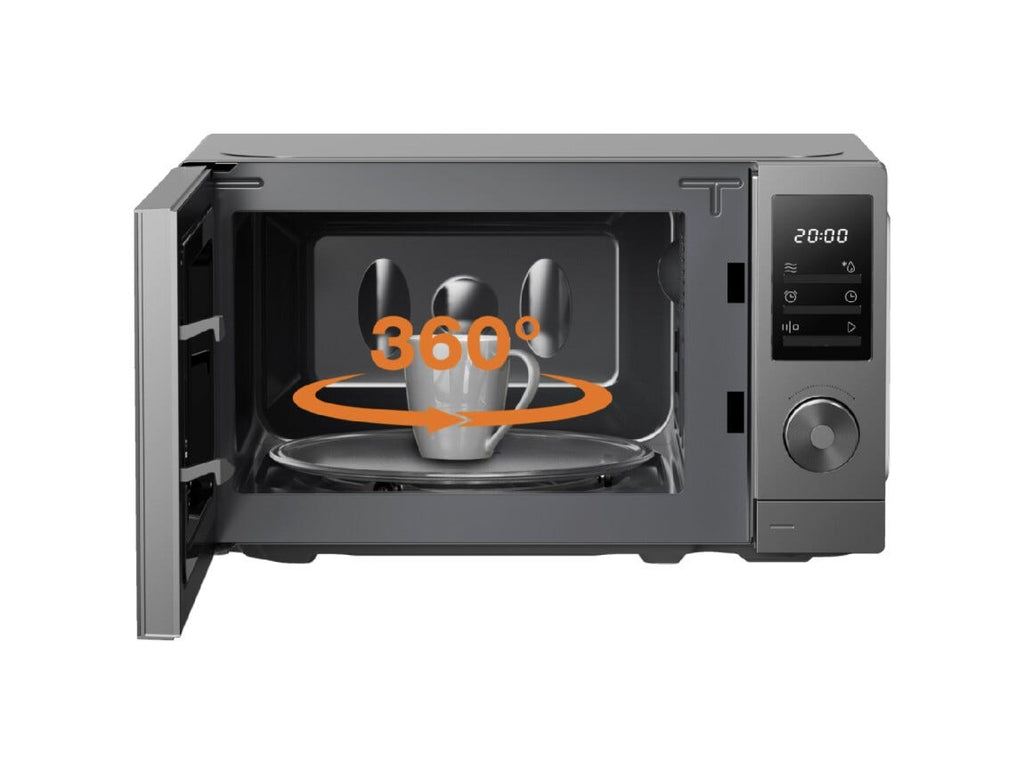 Gorenje MO20A3T4 Forno a microonde cm. 44, capacità 20 litri, 700 W, 5 livelli, AutoMenu, AquaClean, grigio/nero
