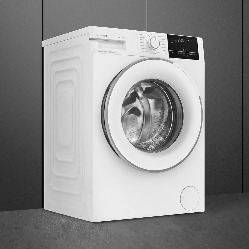 Smeg WN04SEA1 Nova Care Lavatrice cm. 60, capacità 10 kg, centrifuga 1400 giri/min, funzione vapore, comandi touch, bianco