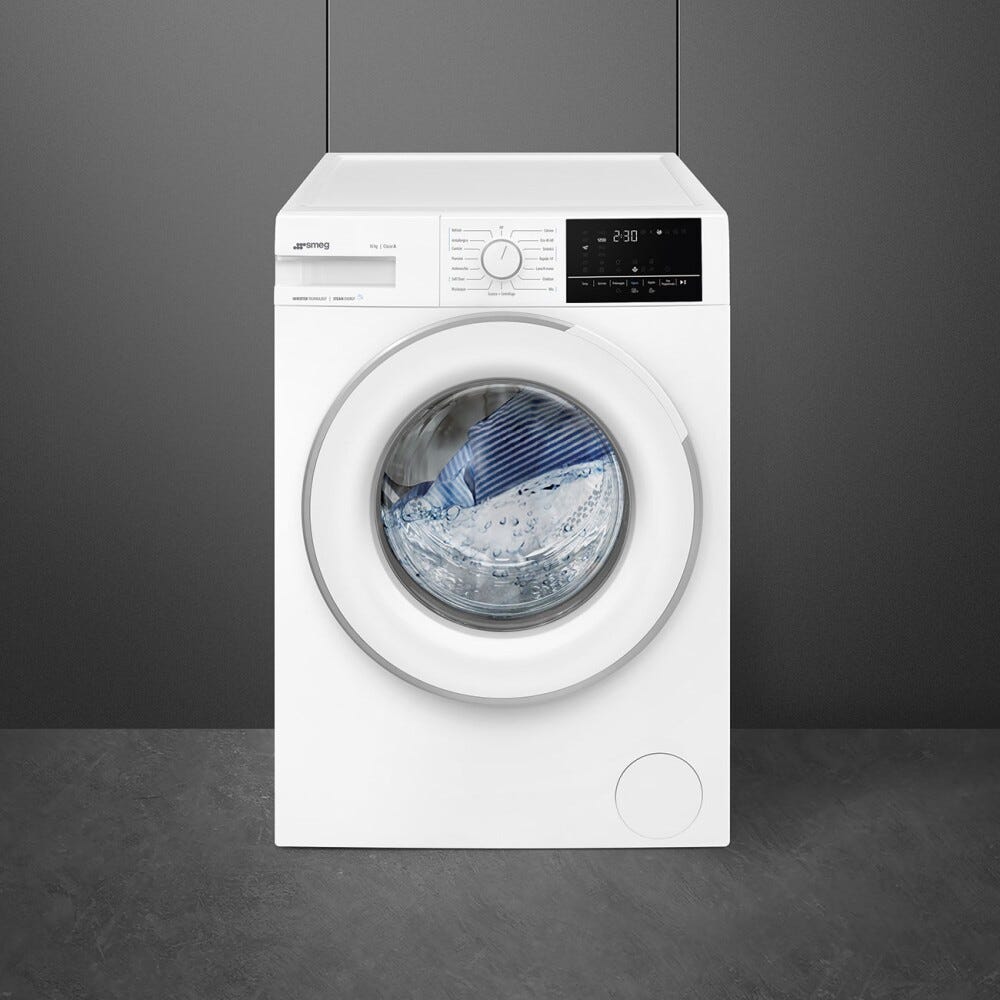 Smeg WN04SEA1 Nova Care Lavatrice cm. 60, capacità 10 kg, centrifuga 1400 giri/min, funzione vapore, comandi touch, bianco
