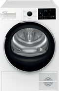 Smeg DNP08SEB Asciugatrice a pompa di calore cm. 60, capacità 8 kg, Tecnologia Steam Energy, funzione Anti-Piega, classe B, bianco
