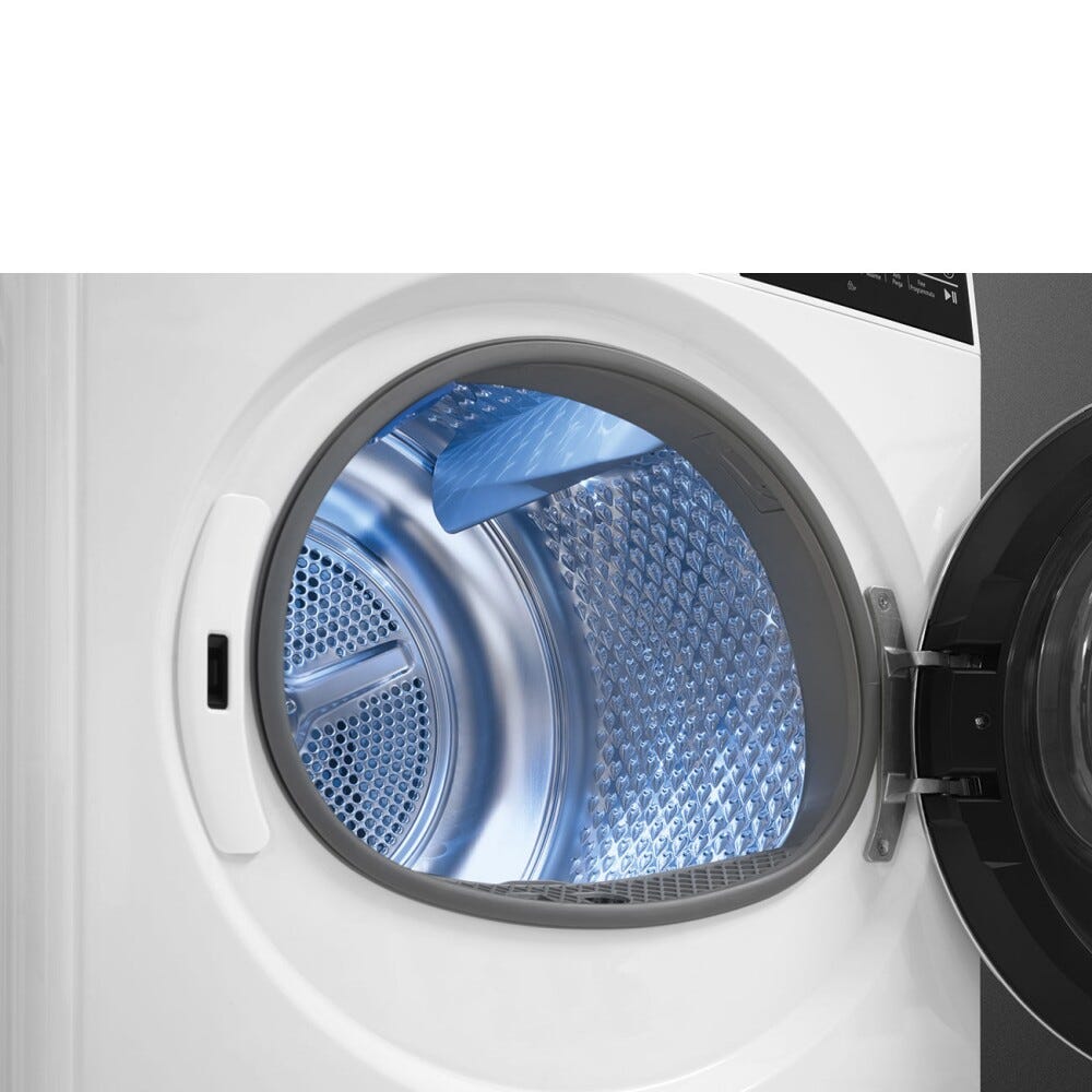 Smeg DNP08SEB Asciugatrice a pompa di calore cm. 60, capacità 8 kg, Tecnologia Steam Energy, funzione Anti-Piega, classe B, bianco