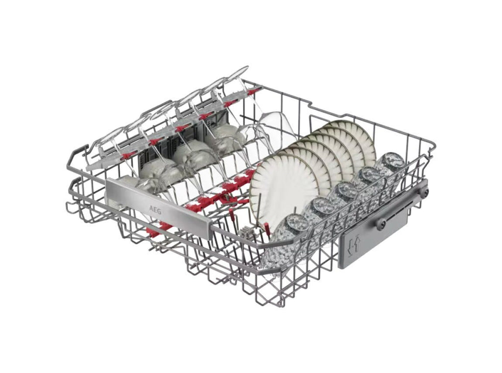 AEG NG82IX20TK serie 8000 Lavastoviglie integrata totale cm. 60, 14 coperti, SuperSilent, Tecnologia AirDry, ZoneClean per lavaggio intenso, classe A