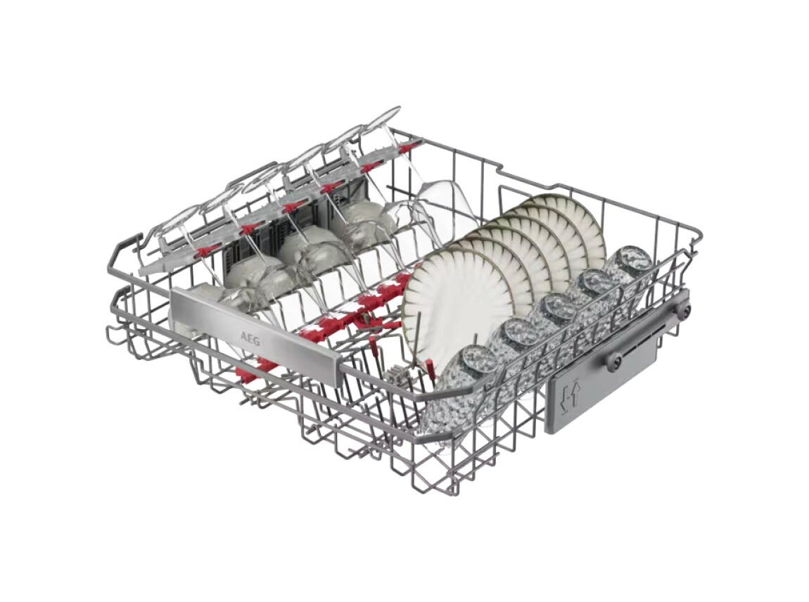 AEG NG82IX20TK serie 8000 Lavastoviglie integrata totale cm. 60, 14 coperti, SuperSilent, Tecnologia AirDry, ZoneClean per lavaggio intenso, classe A