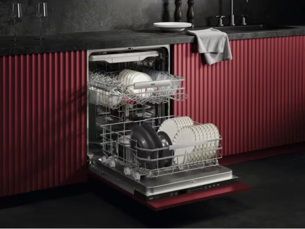 AEG NG82IX20TK serie 8000 Lavastoviglie integrata totale cm. 60, 14 coperti, SuperSilent, Tecnologia AirDry, ZoneClean per lavaggio intenso, classe A