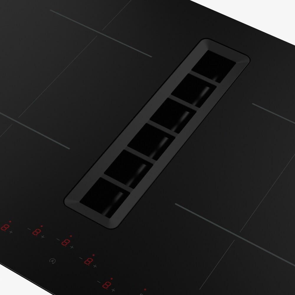 Franke FSM 7072 4RC HI SMART Piano cottura induzione cm. 70 con cappa integrata, 680 m³/h, vetro nero