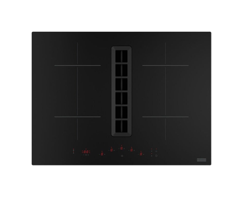 Franke FSM 7072 4RC R HI SMART Piano cottura induzione cm. 70 con cappa integrata, 680 m³/h, vetro nero