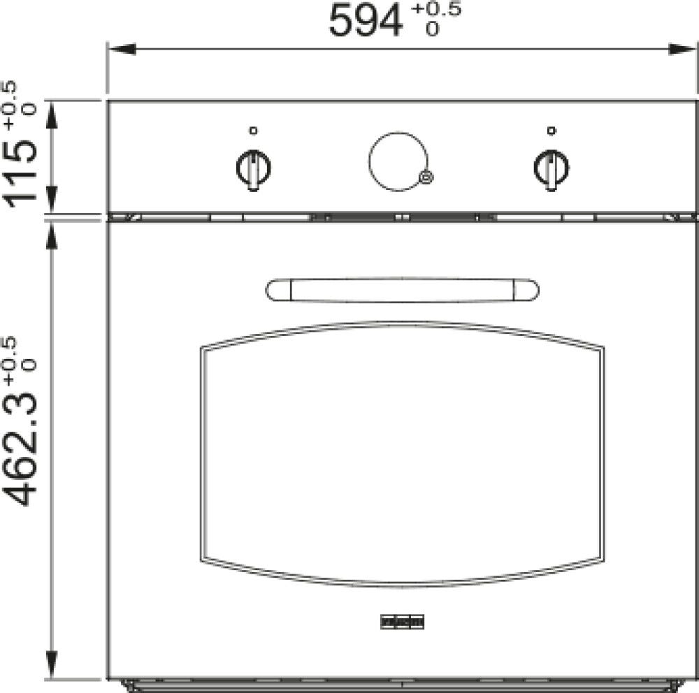 Franke FCL 86 H ON Country Flat Classic Forno elettrico multifunzione cm 60, 65 L, classe A, nero