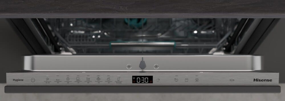 Hisense HV673B66 Hi6 Lavastoviglie da incasso cm. 60, 16 coperti, Sliding Door, AutoDry, inverter