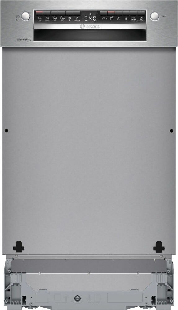 Bosch SPI4EMS17E serie 4 Lavastoviglie slim integrata parziale cm. 45, 10 coperti, Home Connect, EfficientDry, classe B