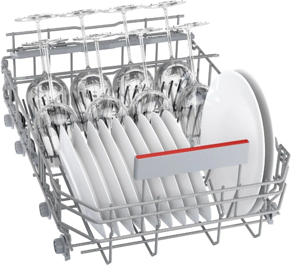 Bosch SPI4EMS17E serie 4 Lavastoviglie slim integrata parziale cm. 45, 10 coperti, Home Connect, EfficientDry, classe B