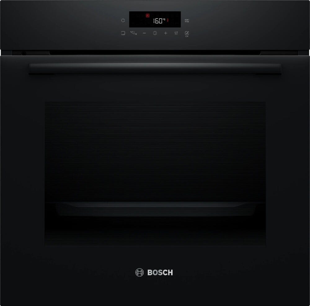 Bosch HBG571EB4 serie 2 Forno elettrico da incasso cm. 60, 71 litri, controllo touch, pirolisi + idrolisi, classe A+, nero