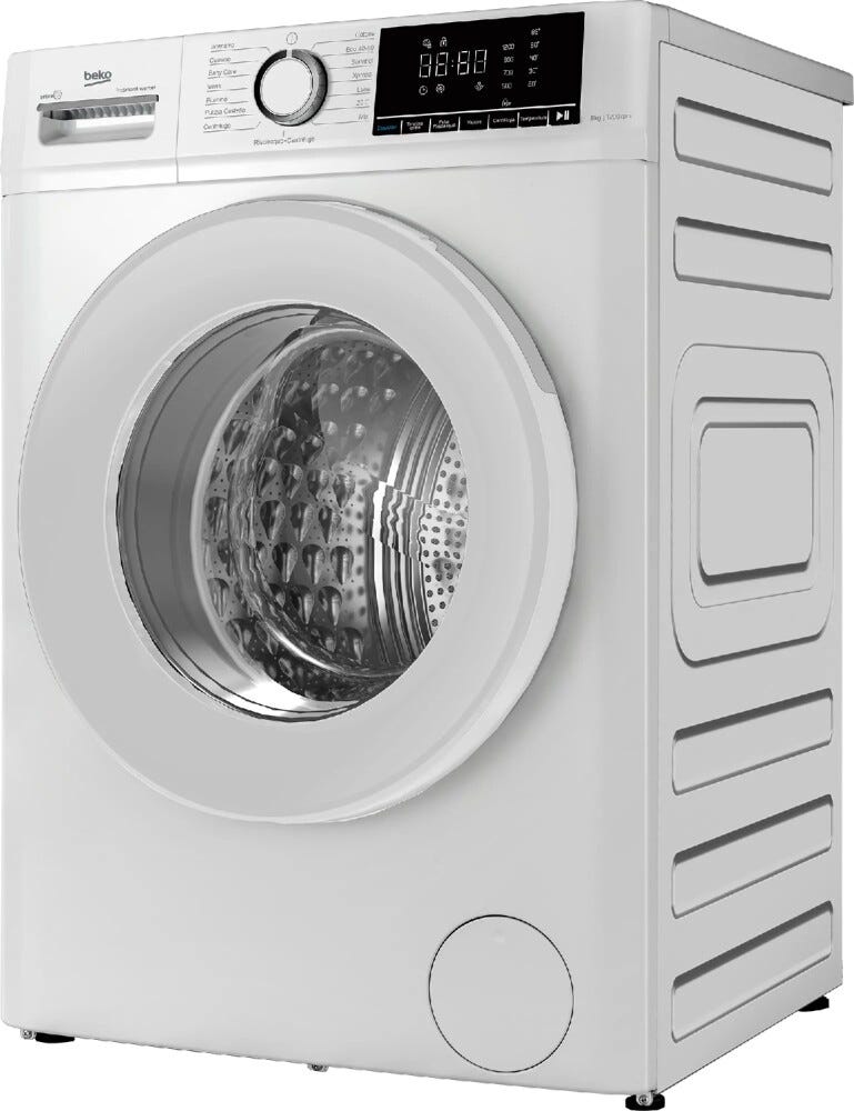 Beko BMX8126DW b300 Lavatrice cm. 60, capacità 8 kg, 1200 giri, SteamCure®, 15 programmi, bianco