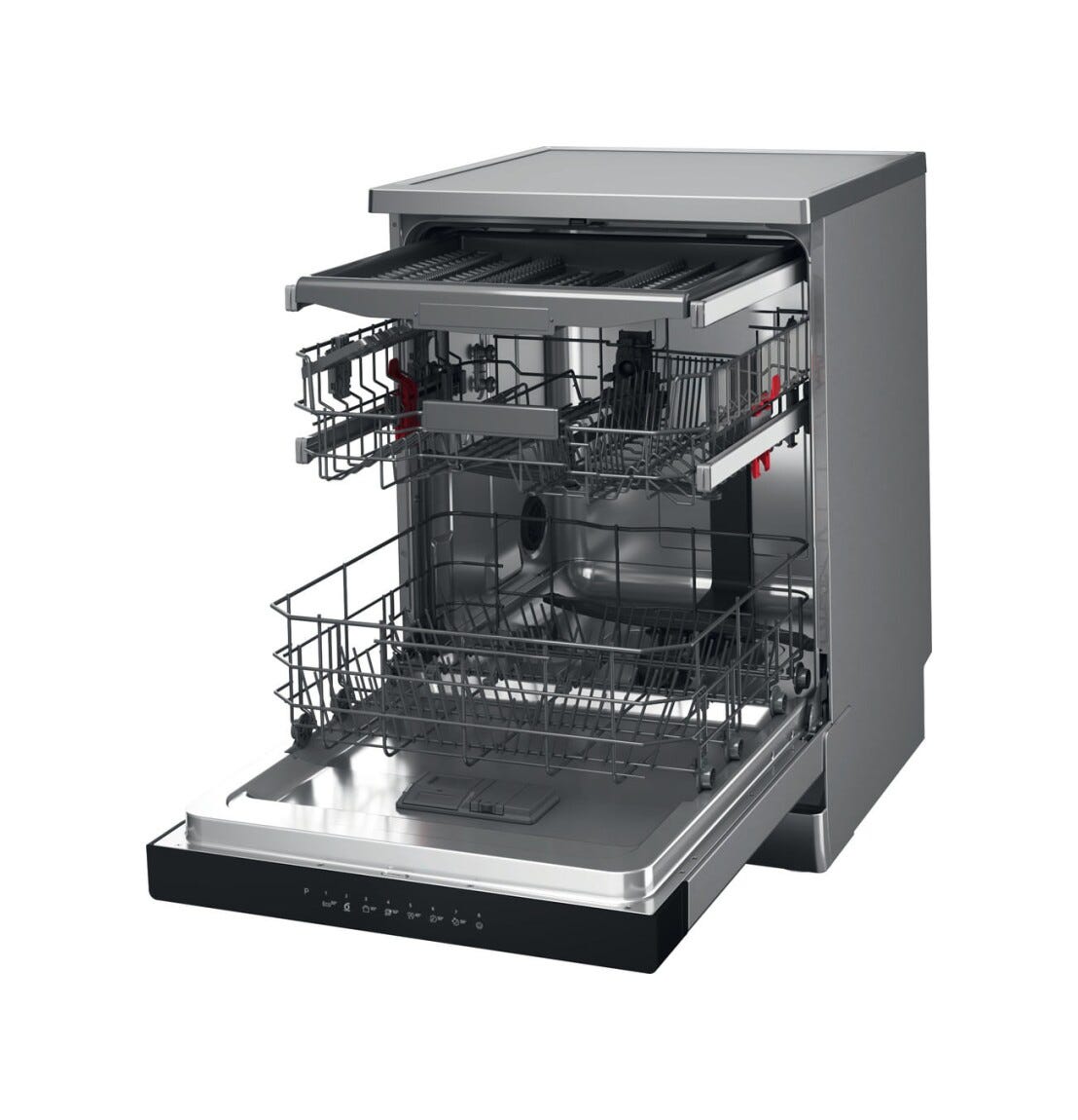 Whirlpool WH4FFC14BN6X Lavastoviglie a libera installazione cm. 60, 14 coperti, 8 programmi, 6° SENSO, NaturalDry, inox