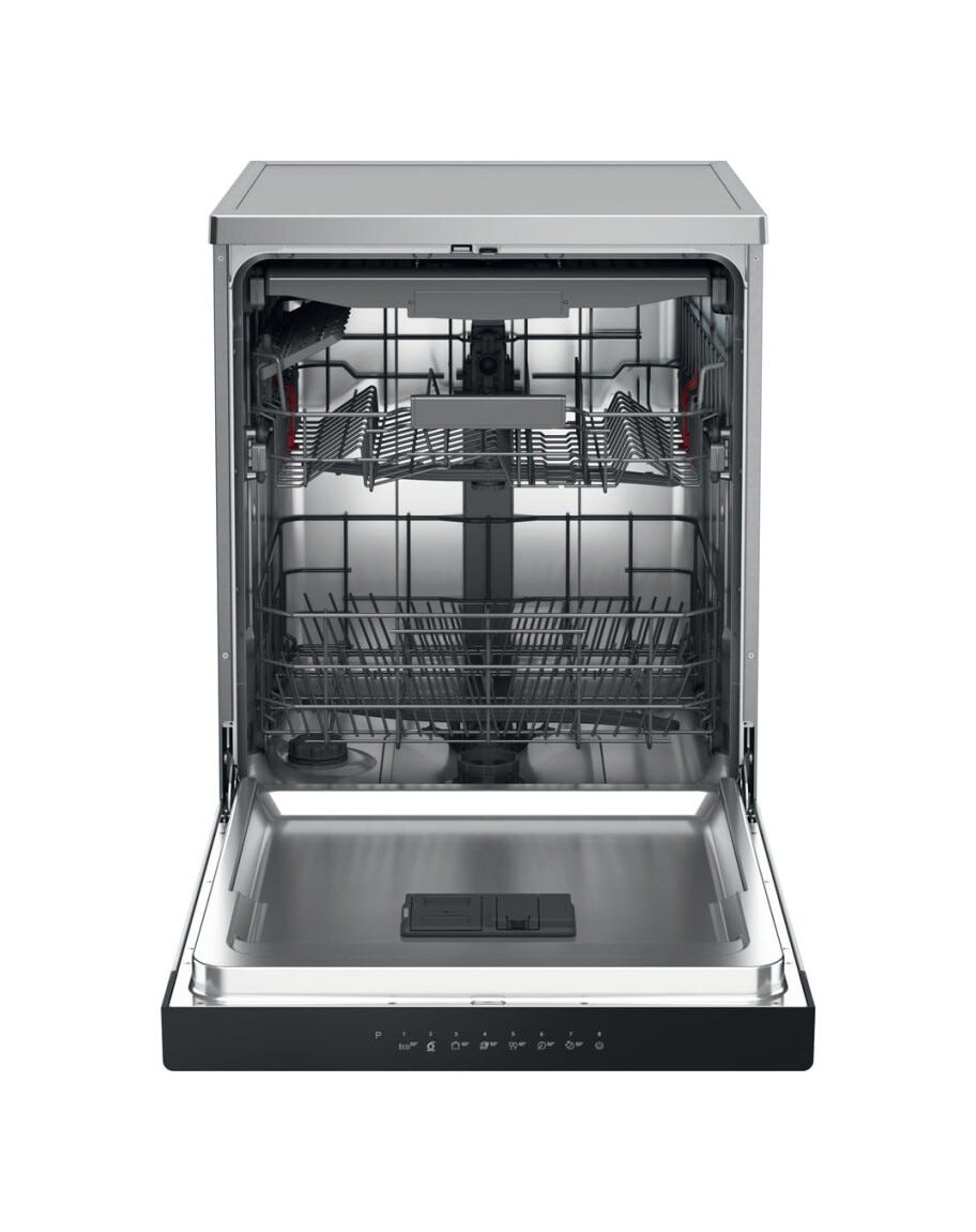 Whirlpool WH4FFC14BN6X Lavastoviglie a libera installazione cm. 60, 14 coperti, 8 programmi, 6° SENSO, NaturalDry, inox