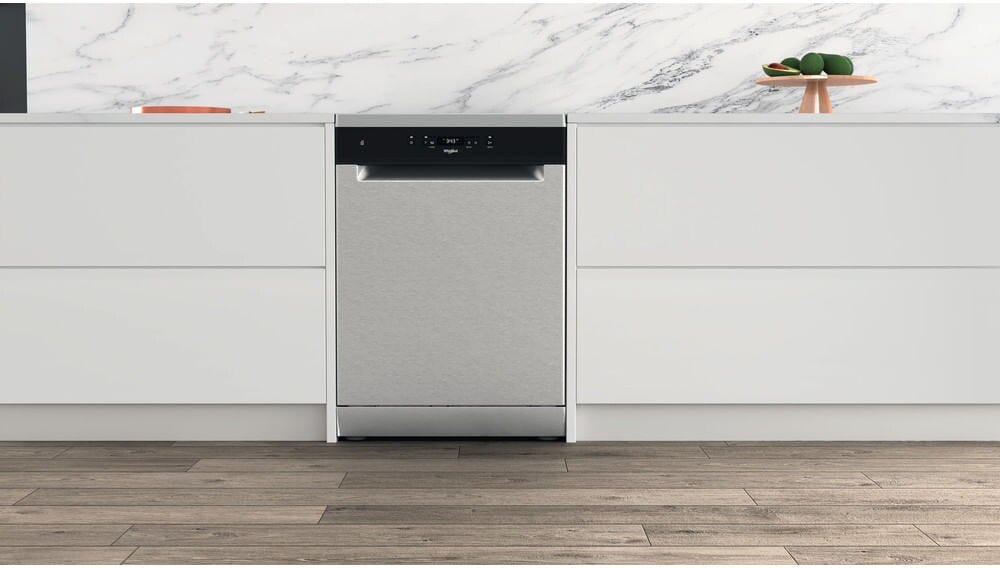 Whirlpool WH4FFC14BN6X Lavastoviglie a libera installazione cm. 60, 14 coperti, 8 programmi, 6° SENSO, NaturalDry, inox