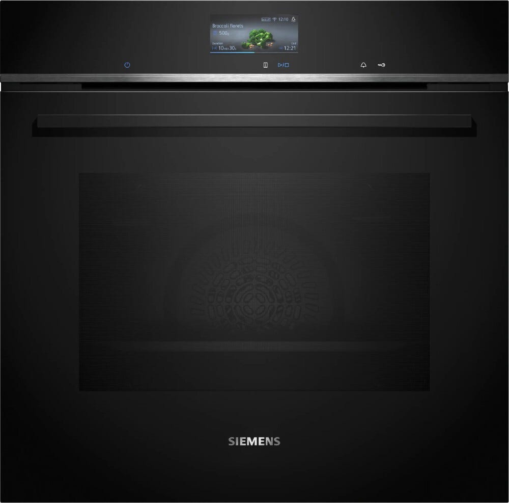 Siemens HB736G1B1 iQ700 Forno elettrico multifunzione cm. 60, 71 litri, display touchscreen, Home Connect, classe A+, nero