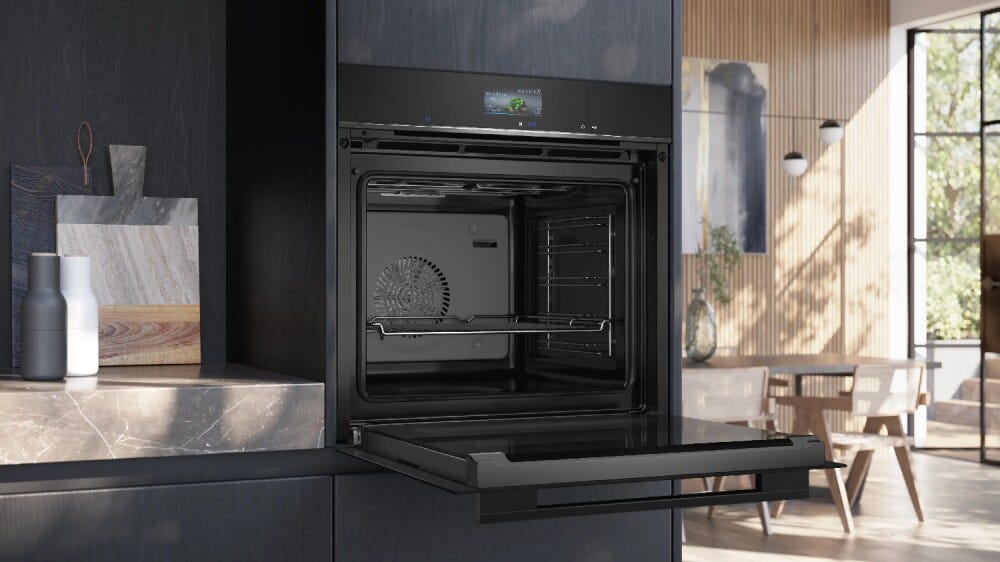 Siemens HB736G1B1 iQ700 Forno elettrico multifunzione cm. 60, 71 litri, display touchscreen, Home Connect, classe A+, nero