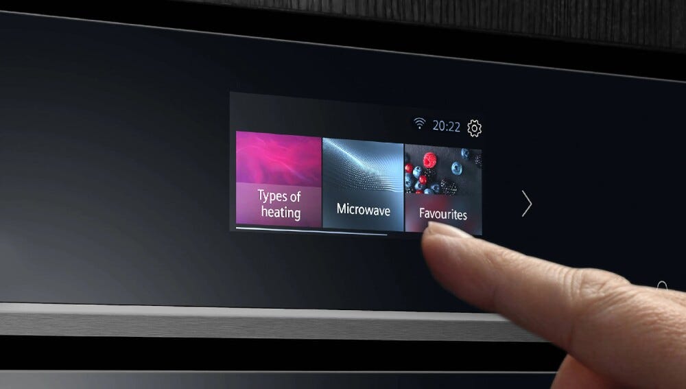 Siemens HB736G1B1 iQ700 Forno elettrico multifunzione cm. 60, 71 litri, display touchscreen, Home Connect, classe A+, nero