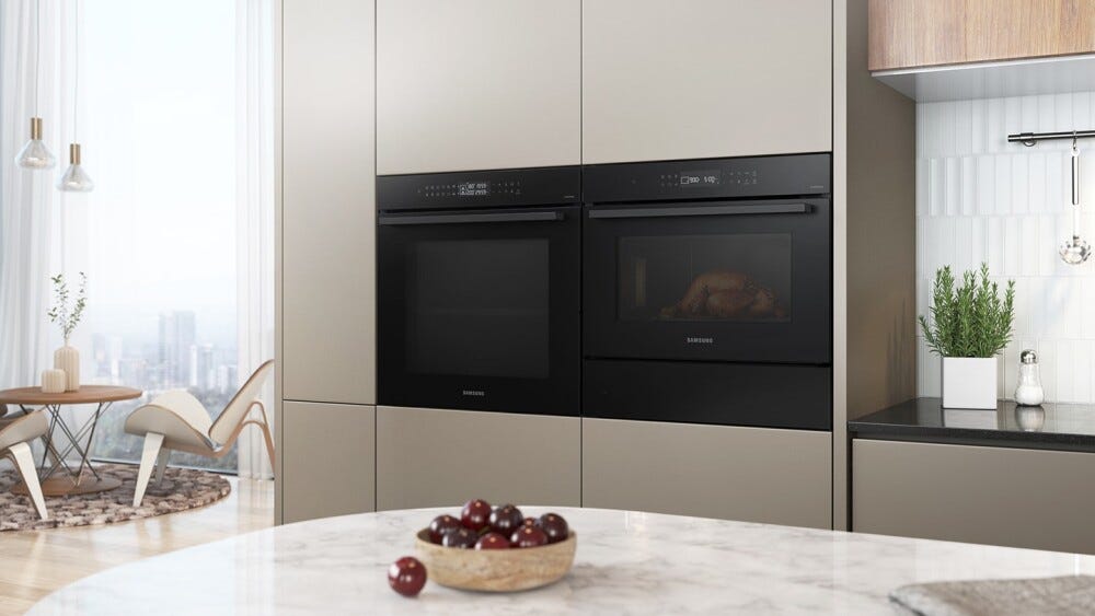 Samsung NQ5B4513GBK/U5 4 Forno Microonde 50 L, Wi‑Fi, SmartThings Cooking e pulizia a vapore, nero