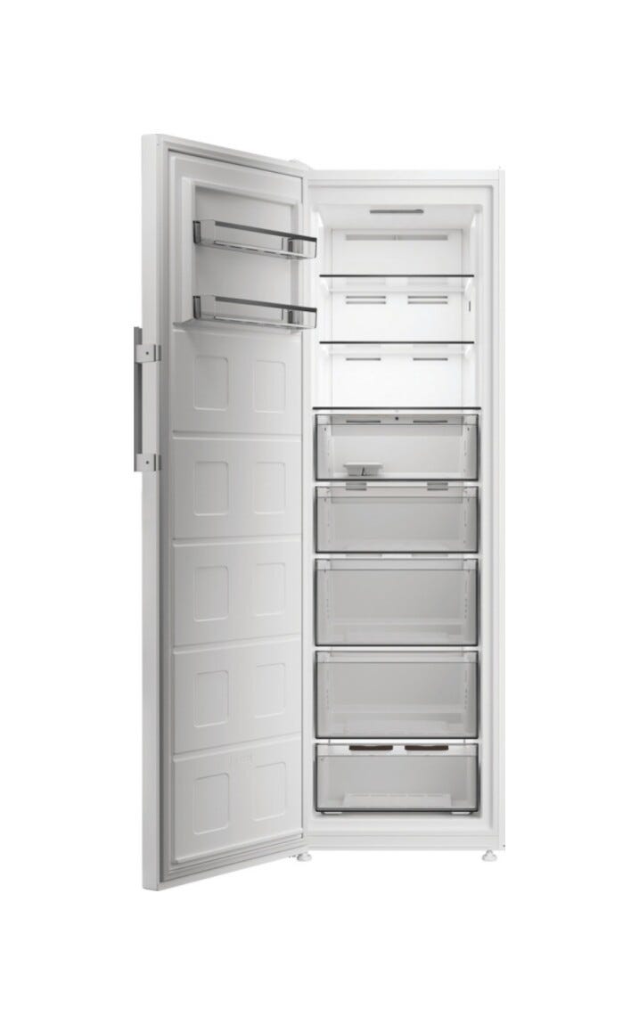 Whirlpool WHMFF 6312 W4E Congelatore a libera installazione cm. 60, capacità 286 litri, Congelamento rapido, drenaggio acqua, bianco