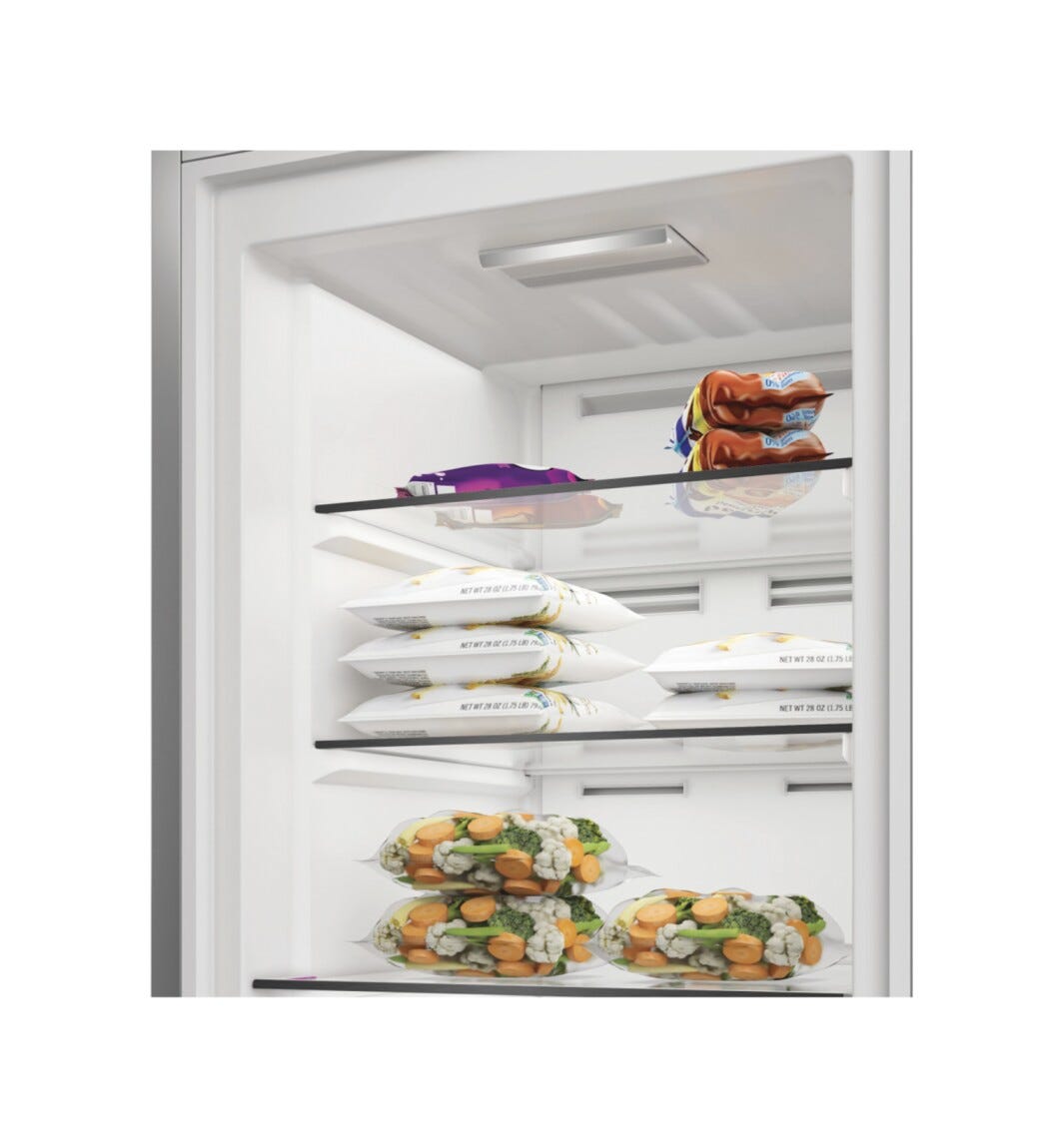 Whirlpool WHMFF 6312 W4E Congelatore a libera installazione cm. 60, capacità 286 litri, Congelamento rapido, drenaggio acqua, bianco
