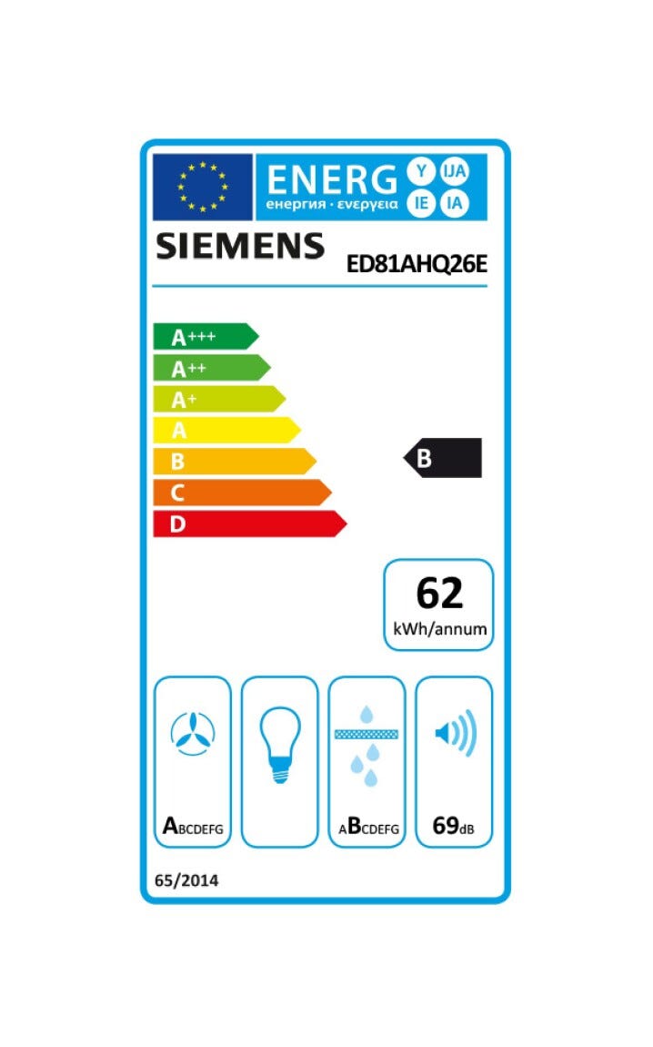 Siemens ED81AHQ26E iQ500 Piano cottura a induzione cm. 80 con cappa integrata, 4 zone cottura, potenza max. 622 m3/h, 2 combizone, Home Connect, vetroceramica nero opaco